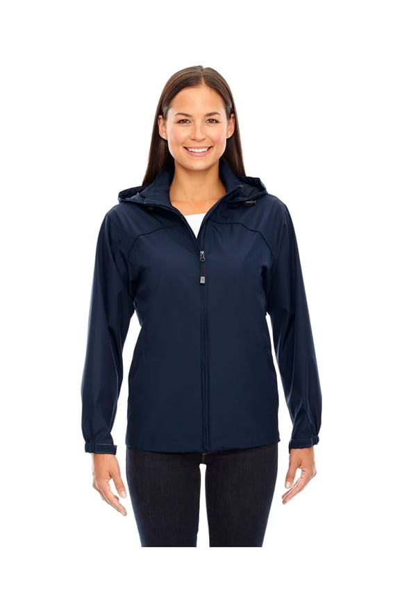 North End Women's Techno Lite Water Resistant Hooded Jacket, Style 78032