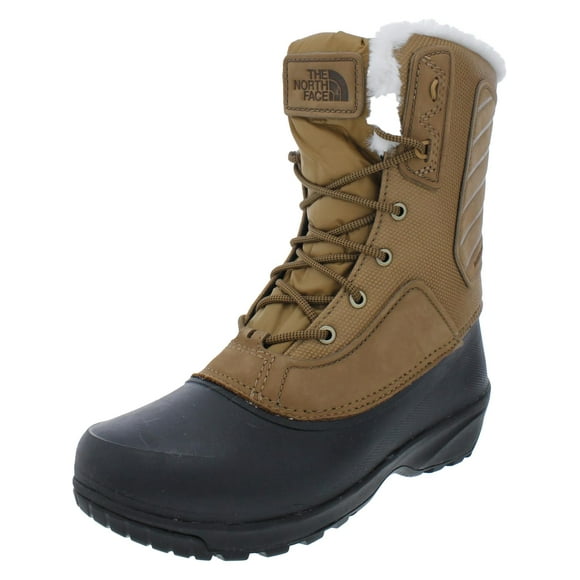 North Face Womens SHELLISTA IV Leather Faux Fur Winter & Snow Boots