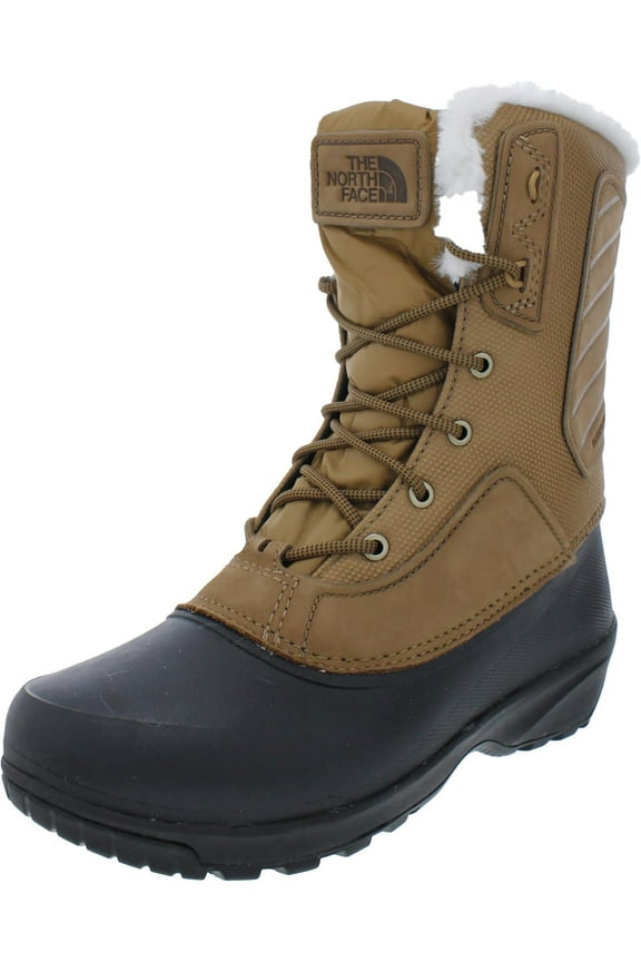 North Face Womens SHELLISTA IV Leather Faux Fur Winter & Snow Boots