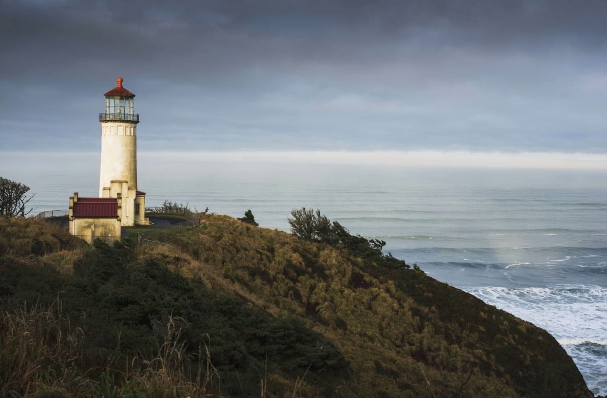 North Head Lighthouse Cape Disappointment State Park Ilwaco Washington United States of America Canvas Art - Robert L Potts Design Pics (19 x 12)