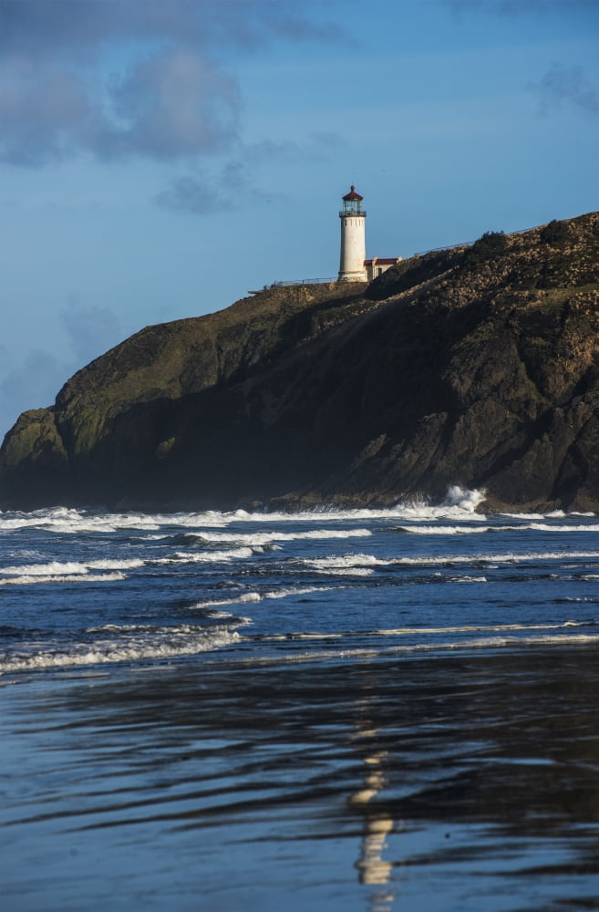North Head Lighthouse is found at Cape Disappointment State Park Ilwaco Washington United States of America Canvas Art - Robert L Potts Design Pics (24 x 38)
