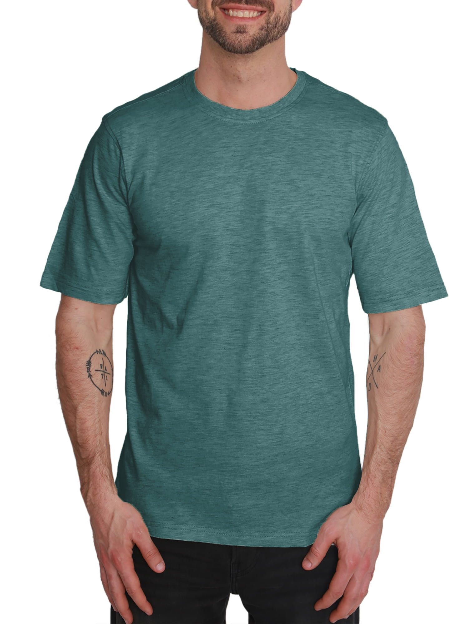 North Hudson Men's Classic Fit Crew Neck Jersey T-Shirt