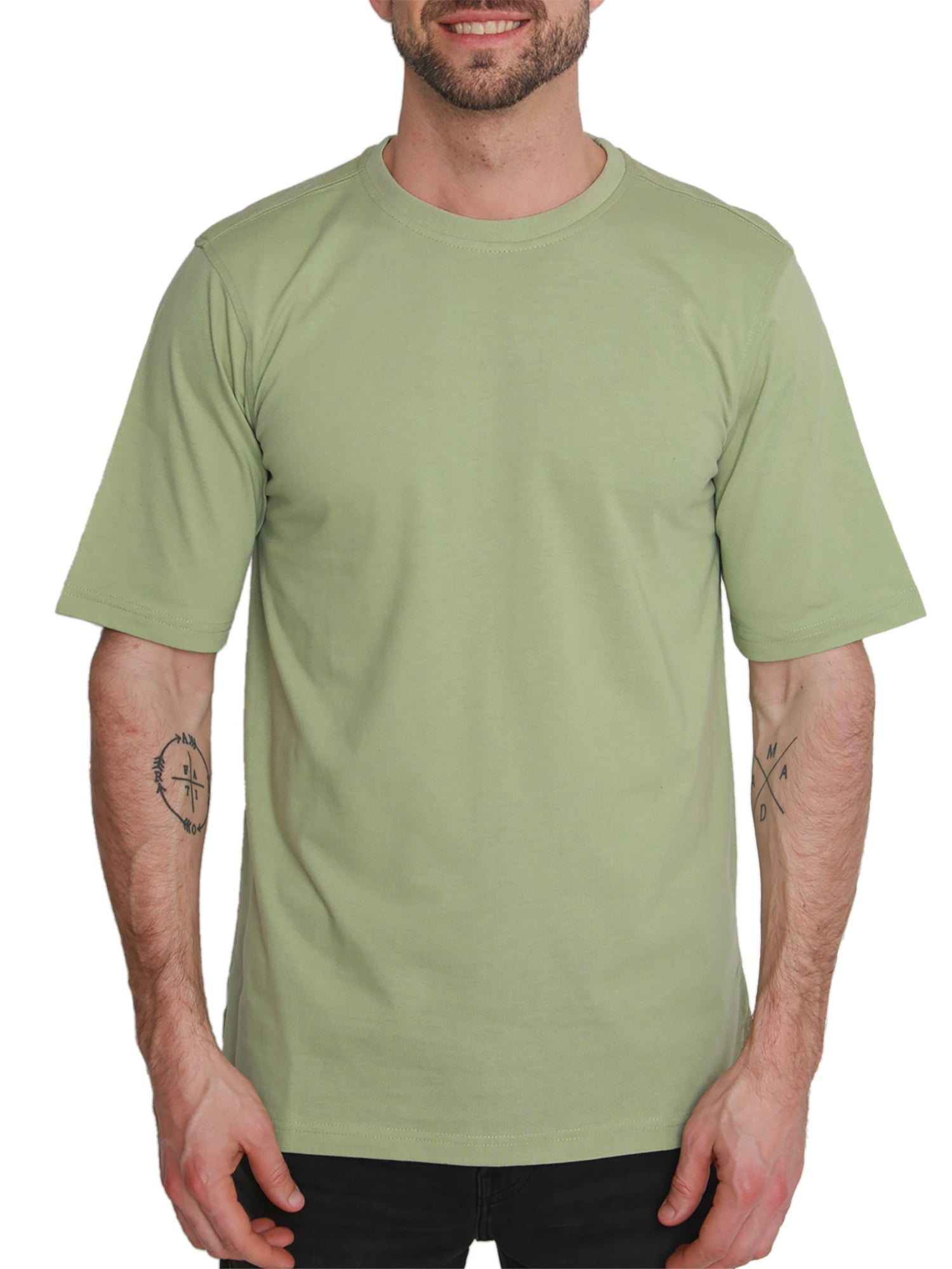 North Hudson Men's Classic Fit Crew Neck Jersey T-Shirt