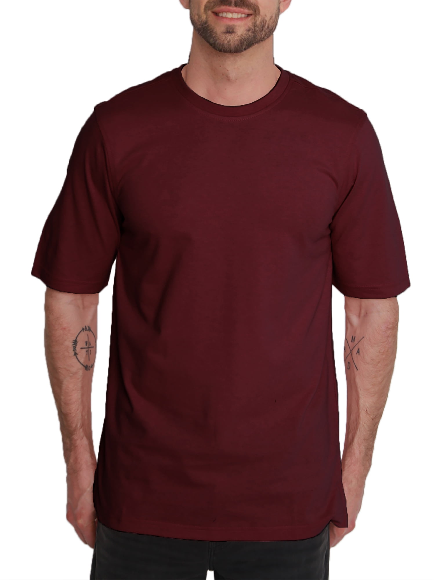North Hudson Men's Classic Fit Crew Neck Jersey T-Shirt