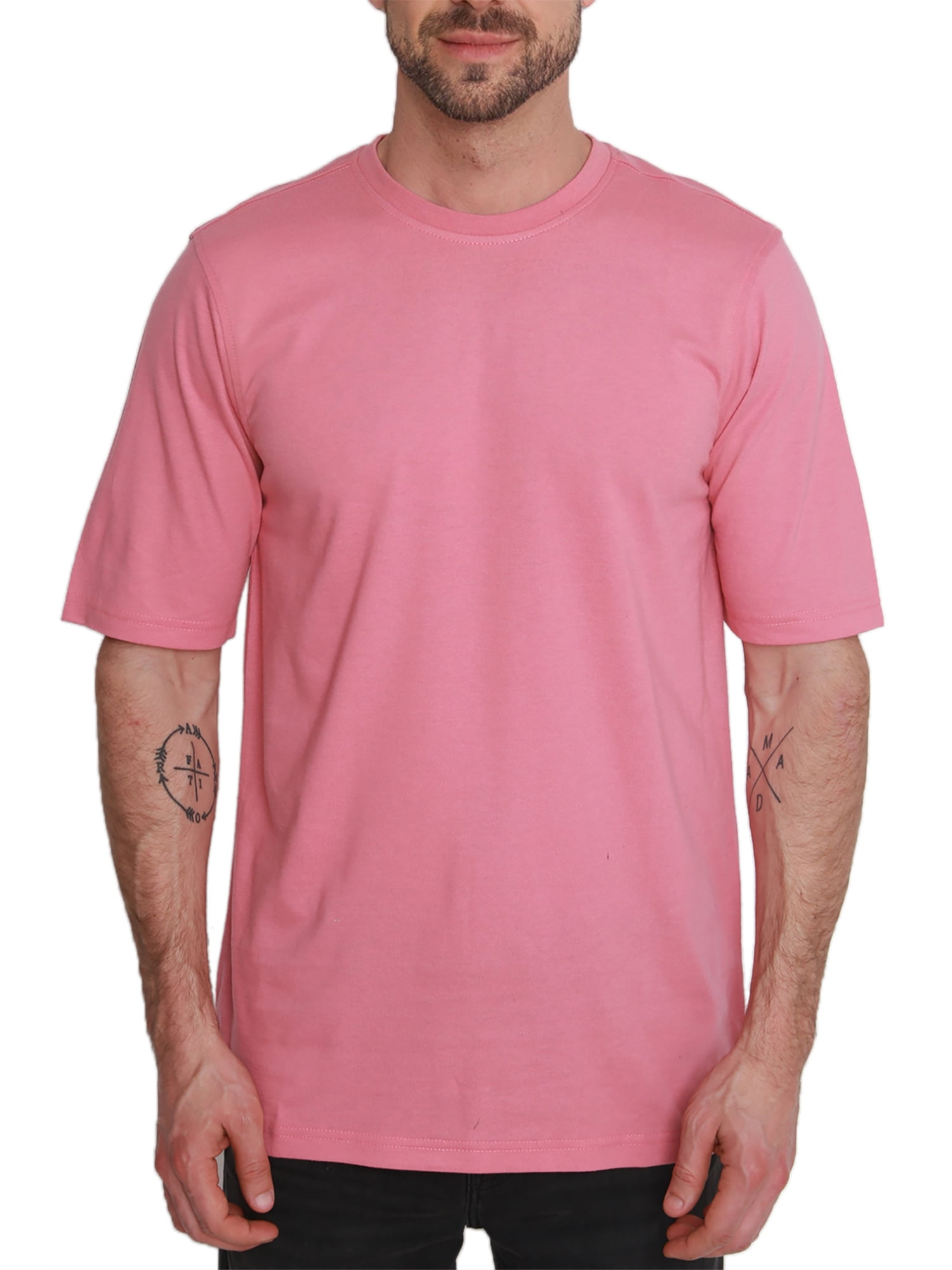 North Hudson Men's Classic Fit Crew Neck Jersey T-Shirt