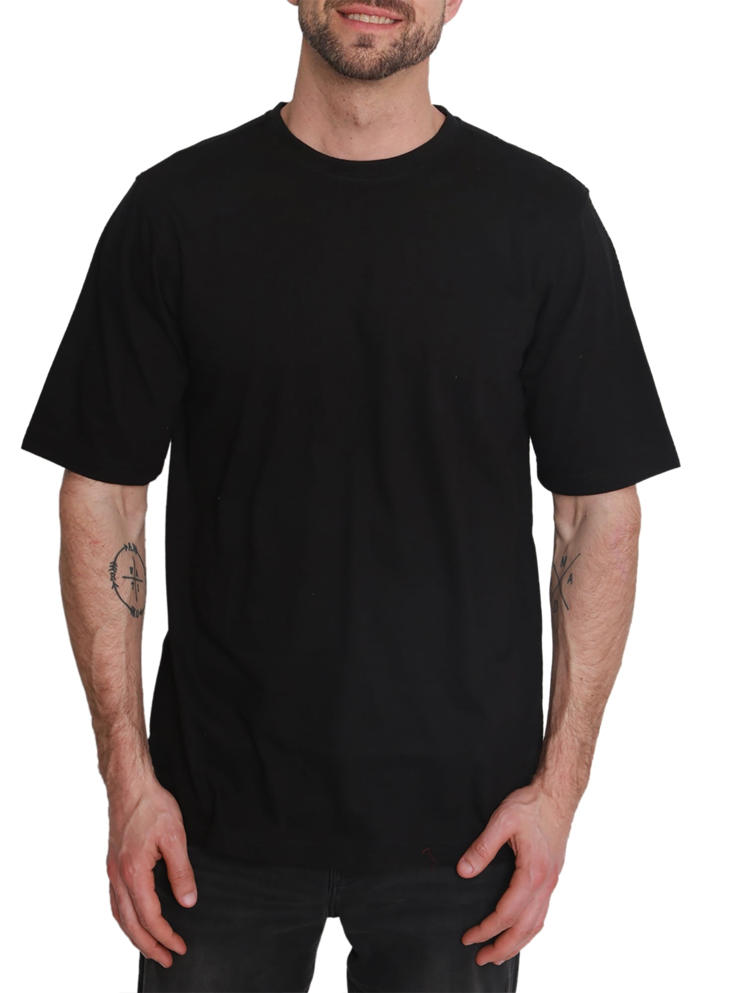 North Hudson Men's Classic Fit Crew Neck Jersey T-Shirt