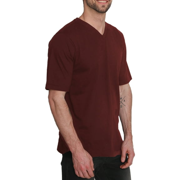 North Hudson Men's Classic Fit V-Neck Jersey T-Shirt
