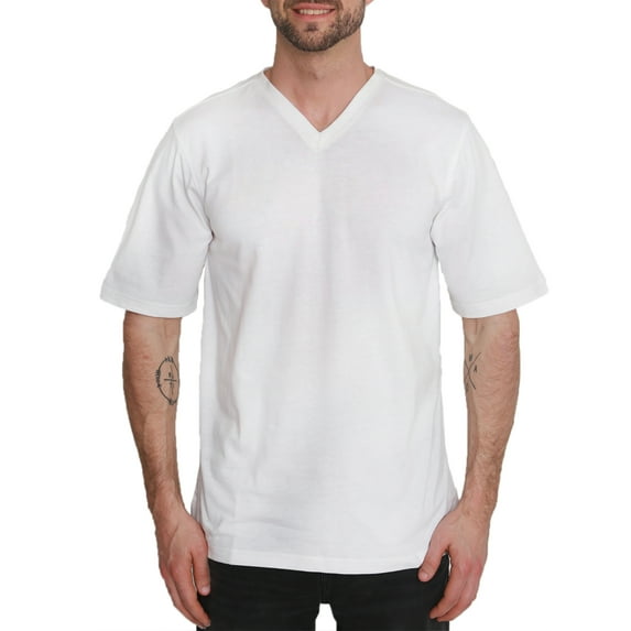 North Hudson Men's Classic Fit V-Neck Jersey T-Shirt