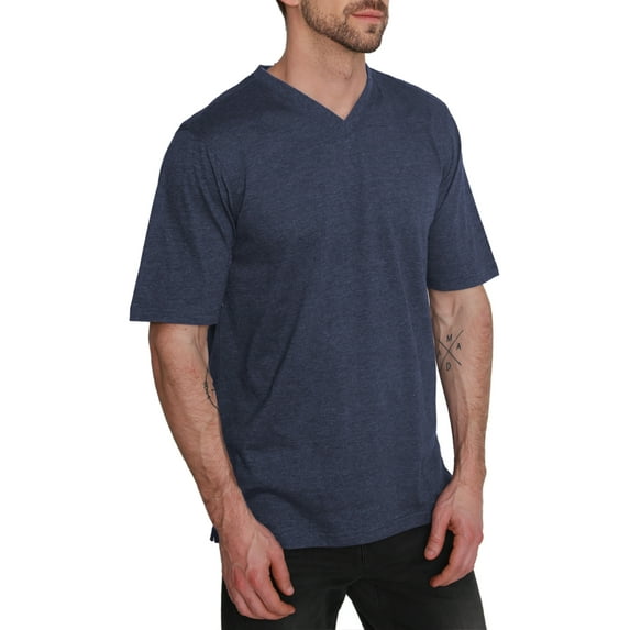North Hudson Men's Classic Fit V-Neck Jersey T-Shirt
