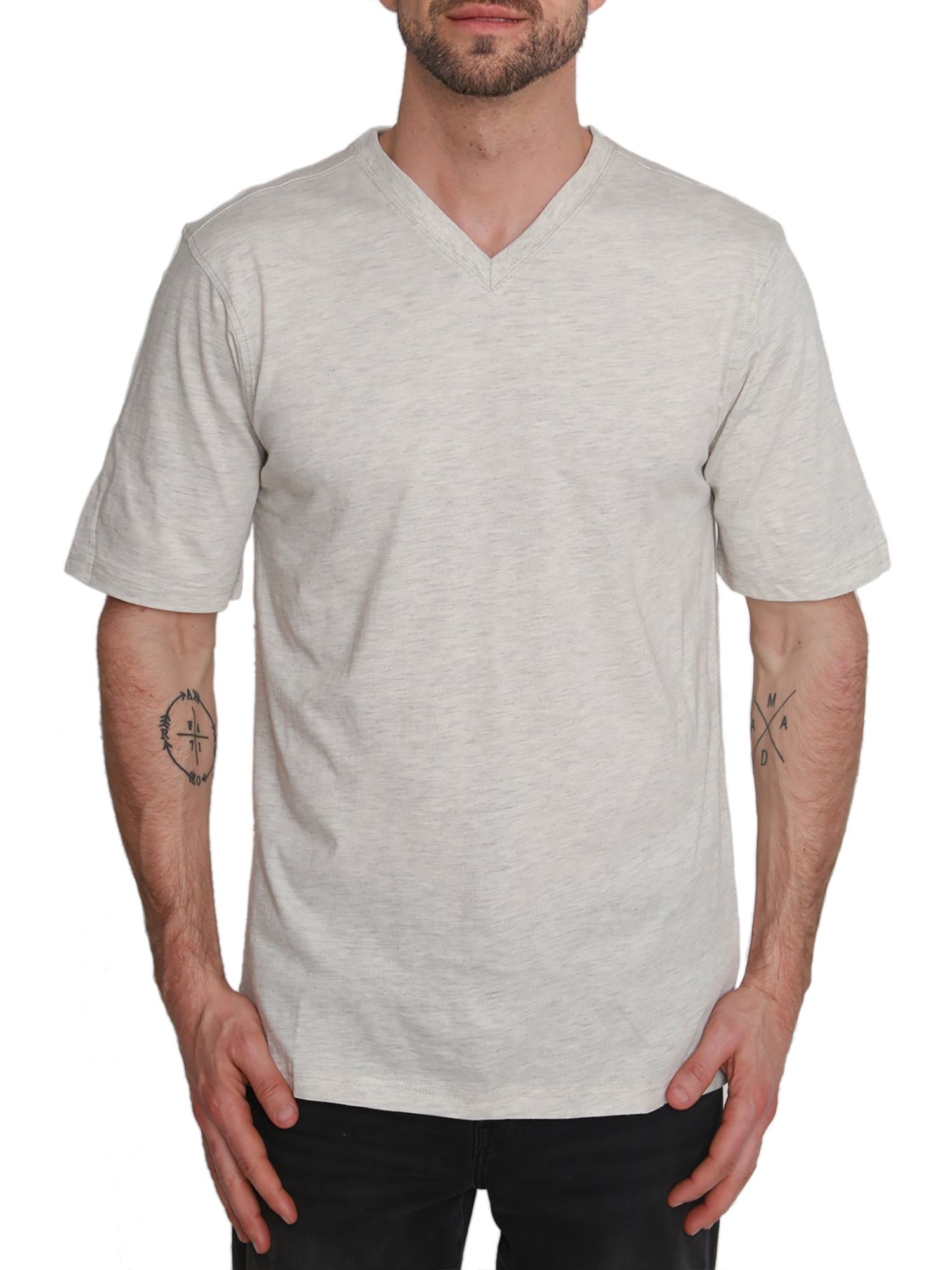 North Hudson Men's Classic Fit V-Neck Jersey T-Shirt - Walmart.com