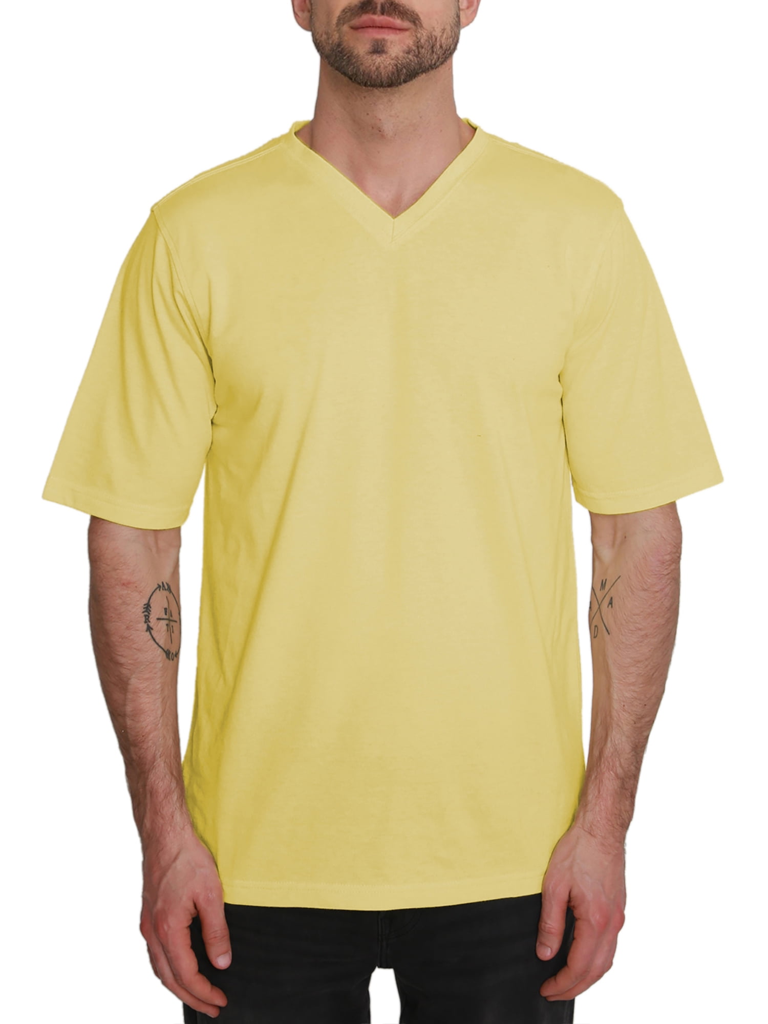 North Hudson Men's Classic Fit V-Neck Jersey T-Shirt - Walmart.com
