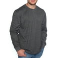 thumbnail image 1 of North Hudson Men's Long Sleeve V Notched Crewneck Suded Jersey Knit Shirt, 1 of 1