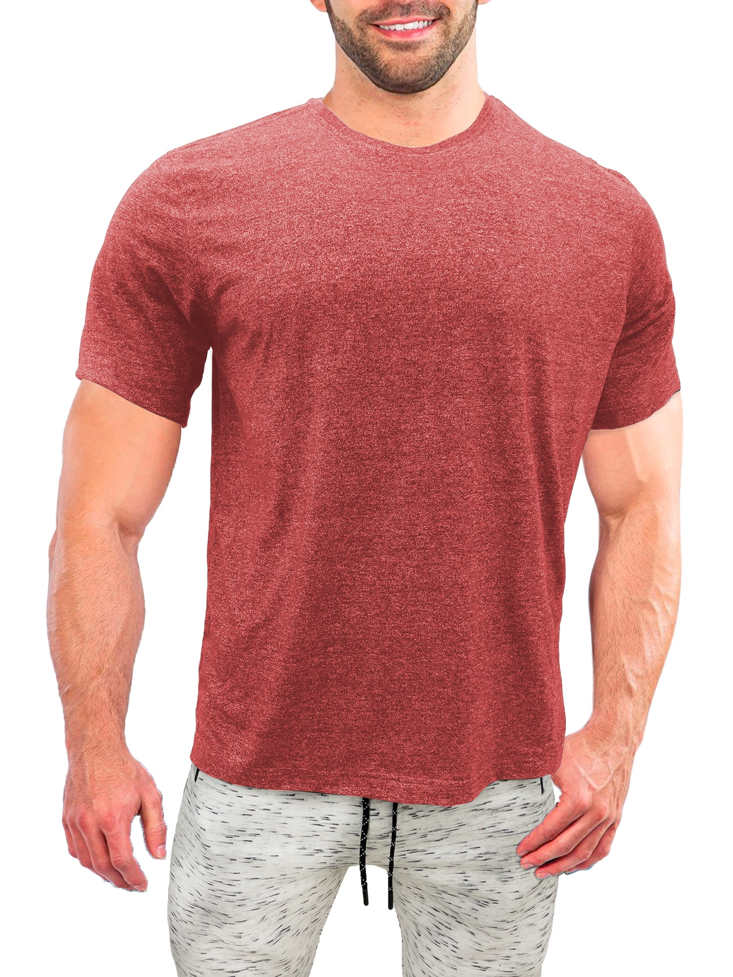North Hudson, Men's Short Sleeve, Grindle Jersey, Crew Neck Tee Shirt , with contrast collar
