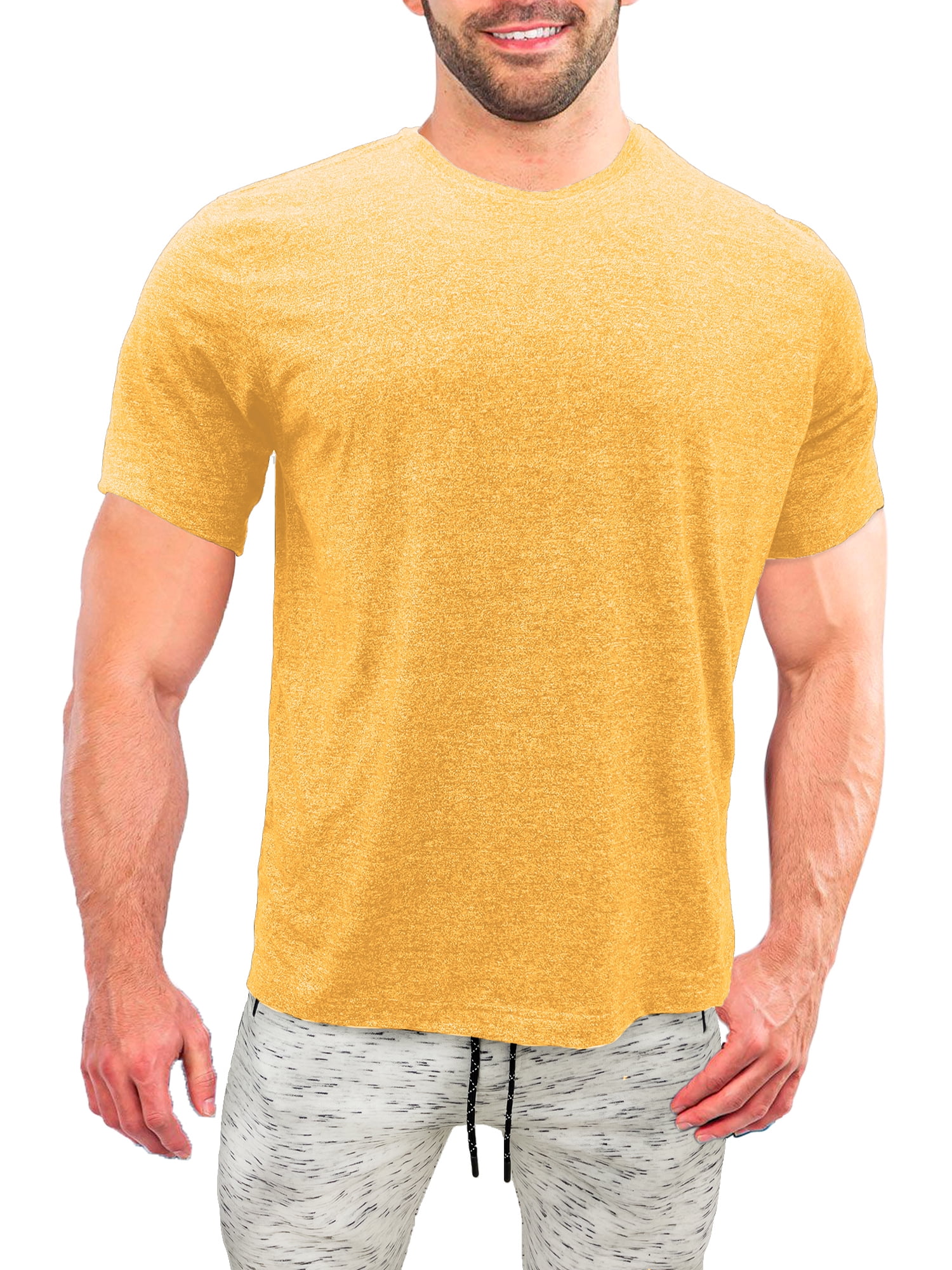 North Hudson, Men's Short Sleeve, Grindle Jersey, Crew Neck Tee Shirt , with contrast collar