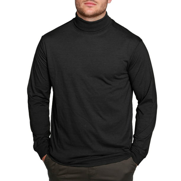 North Hudson Men's Turtle Neck Jersey Knit Shirt - Walmart.com