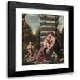 thumbnail image 1 of North Italian School 20x24 Black Modern Framed Museum Art Print Titled - Madonna and Child with the Infant Saint John the Baptist, Among Architectural Ruins, a Landscape Beyond (circa 1600), 1 of 5