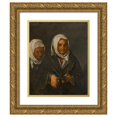 thumbnail image 1 of North Italian School 20x24 Gold Ornate Framed and Double Matted Museum Art Print Titled - Beggar Women (17th Century), 1 of 4