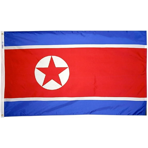 North Korea - 3'X5' Nylon Flag