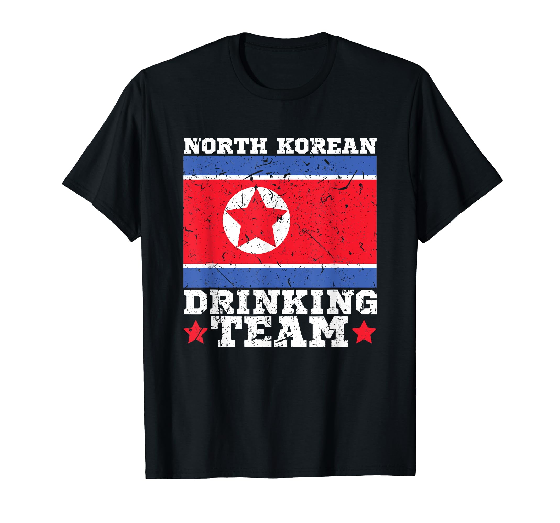 North Korean Drinking Team Funny North Korea Flag Beer T-Shirt ...