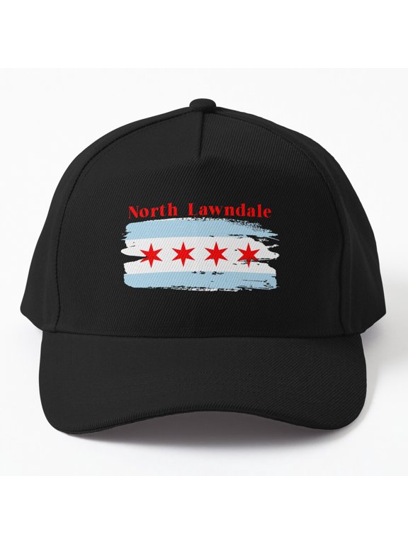 North Lawndale Chicago Baseball Hat, Illinois Neighborhood Location Graphic Design, Classic Cap