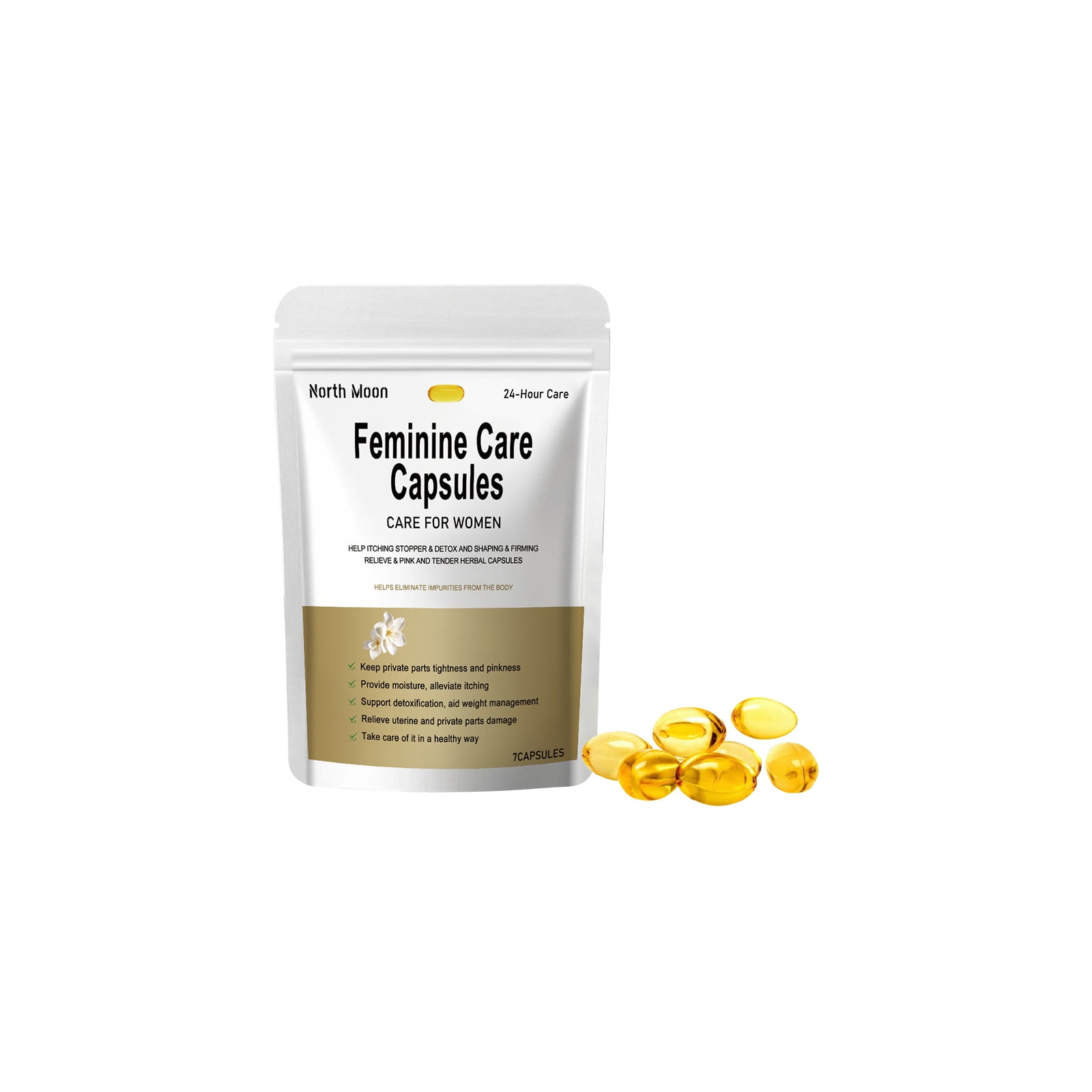 North Moon Feminine Care Capsules Gently Moisturize And Care For Women's Skin Daily Body Care Capsules