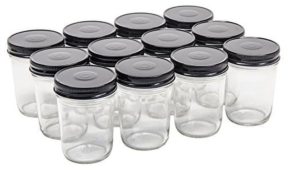 https://i5.walmartimages.com/seo/North-Mountain-Supply-8-Ounce-Glass-Regular-Mouth-Tapered-Mason-Canning-Jars-with-Safety-Button-Lids-Case-of-12-Black-Lids_bc1db662-2ff0-4162-9de4-575c987eda08.ce914a35a7c4832ec091d167d04418b6.jpeg