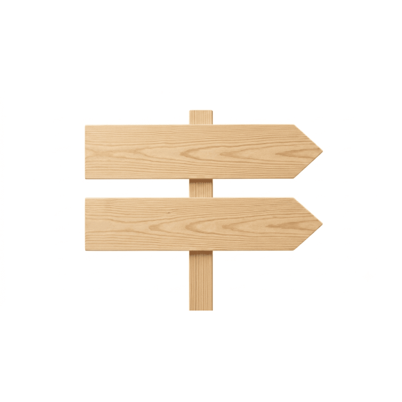 Unfinished Wooden Directional Arrow Signs with Stakes Set of 1 Blank DIY Craft Signposts for Yard, Garden, Parties, Weddings & Home Decor