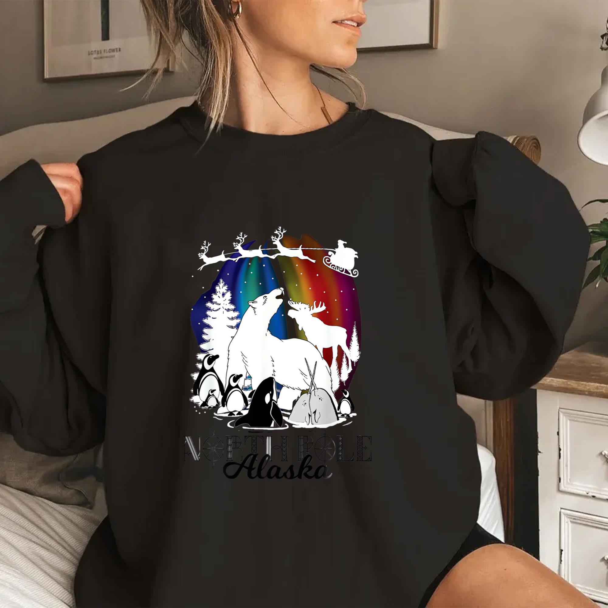 North Pole Alaska Aurora Borealis Christmas Own Wildlife