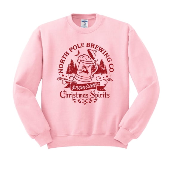North Pole Brewing Co Sweatshirt Unisex X-Large Pink