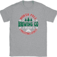 thumbnail image 1 of North Pole Brewing Co T-Shirt Tee Funny Christmas Drinking - Heather Grey, 5XL, 1 of 1
