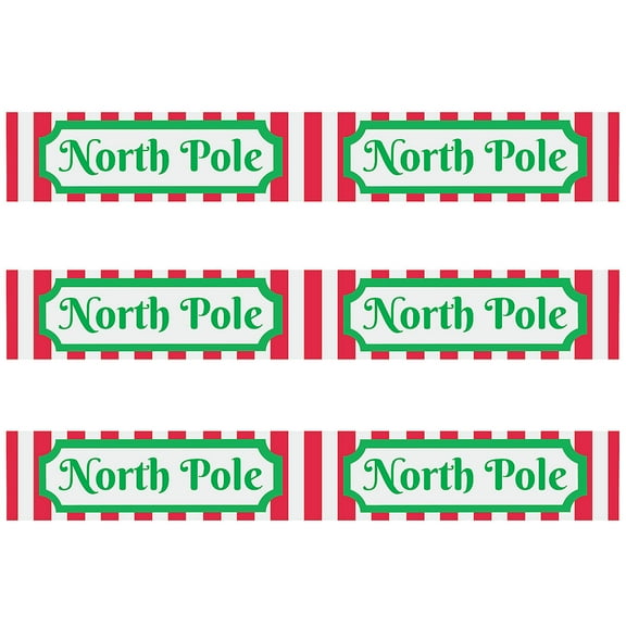 North Pole Christmas Caution Tape