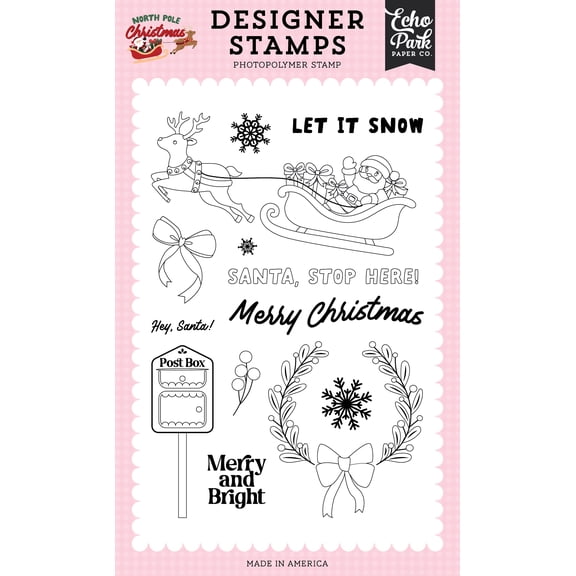 North Pole Christmas: Santa Stop Here Stamp Set