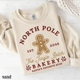 thumbnail image 1 of North Pole Christmas Sweatshirt Gingerbread Man Cookie Santa Sweater Xmas Lights Silly Holiday Pullover Cozy Christmas Gift, 1 of 5