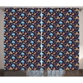 thumbnail image 1 of Ambesonne North Pole Curtains 2 Panel Set, Eskimo Elements Symbolic, 108" x 63", Multicolor, 1 of 3