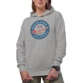 thumbnail image 1 of North Pole Delivery, Air Mail by Santa with Reindeers, Christmas Art Merch Gift, Heather Grey Hooded Sweatshirt or Hoodie, 2XL, 1 of 5
