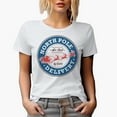 thumbnail image 1 of North Pole Delivery, Air Mail by Santa with Reindeers, Christmas Art Merch Gift, White T-Shirt, Small, 1 of 5