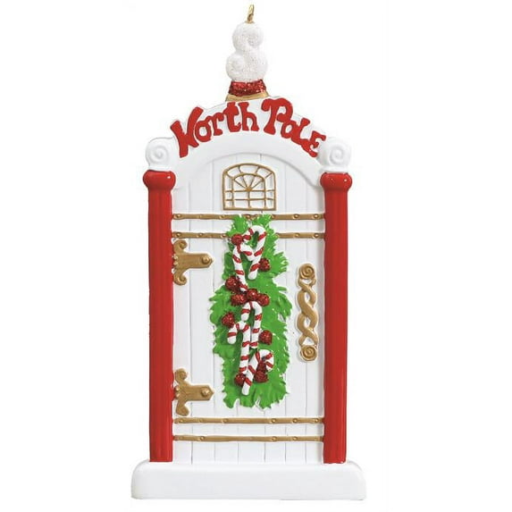 North Pole Door New Home Personalized Christmas Tree Ornament DO-IT-YOURSELF