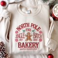 thumbnail image 1 of North Pole Gingerbread Embroidered Sweatshirt,  Jingle Batch Baker Sweatshirt, Christmas Sweater, Gingerbread Shirt, Bakery Christmas Shirt, 1 of 4