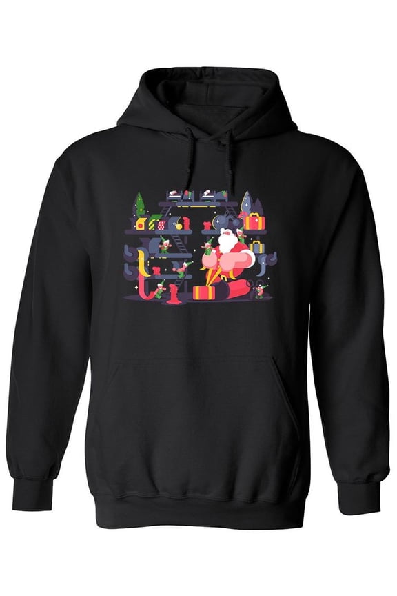North Pole In Action Hoodie Men -Image by Shutterstock, Male Small