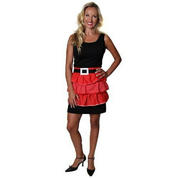 North Pole Novelties Mrs. Santa Ruffle Apron, Small