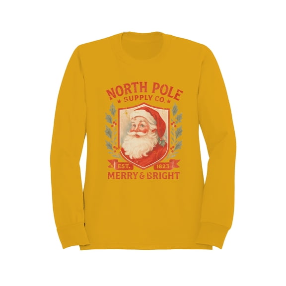 North Pole Supply Co. Merry & Bright Men's Sweatshirt