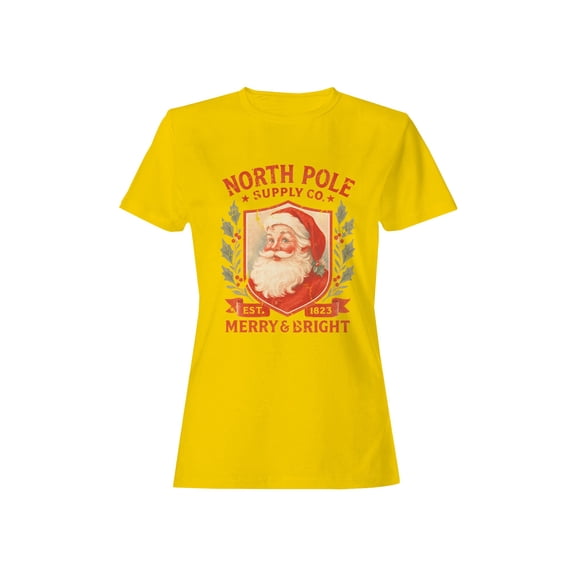 North Pole Supply Co. Merry & Bright Women's T-shirt