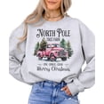 thumbnail image 1 of North Pole Tree Farm Sweatshirt for Women Teens and Girls Merry Christmas Holiday Pullover Gray Sweatshirt Adult Small, 1 of 4