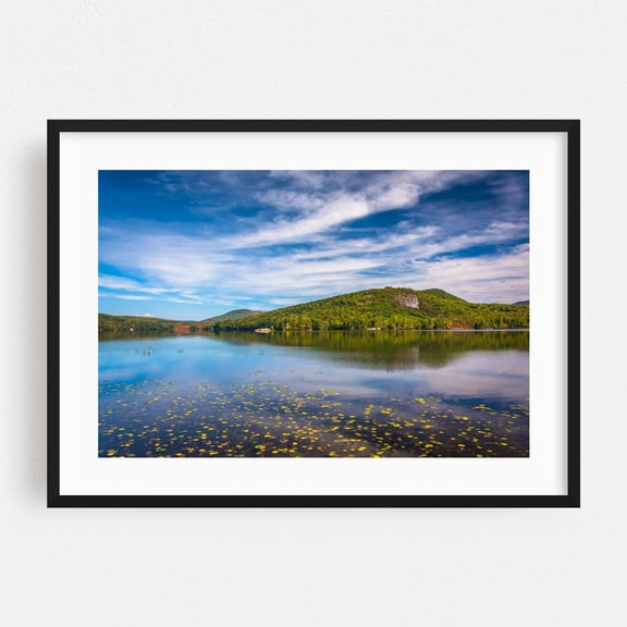 North Pond 01 - Bethel Maine Photography Black Framed Wall Art Print 20 x 30 inches