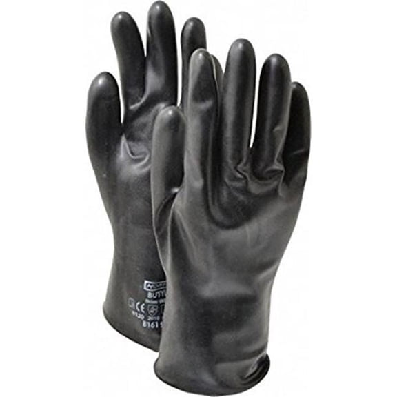 North Safety 068-B074GI-XL Butyl Gloves Smooth Curved Hand - 100 per Case, Extra Large