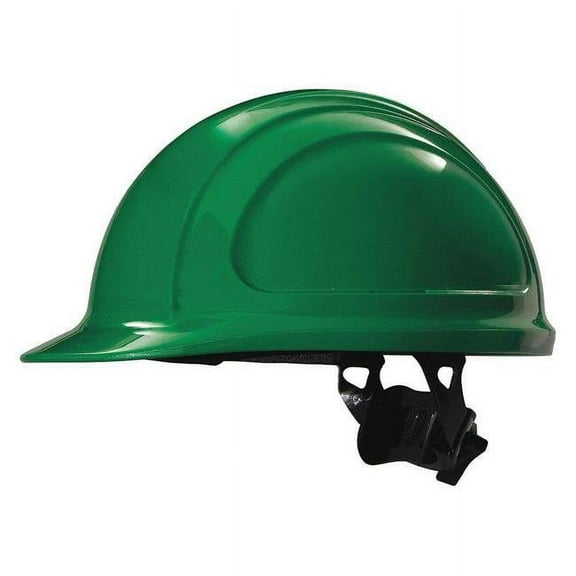 North Zone N20 Full Brim Hard Hat, Ratchet, Green