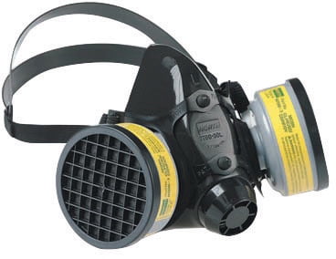 North 7700 Series Half Mask Silicone Respirator with Dual Cartridge Connectors for N-Series. Size Large (770030L)