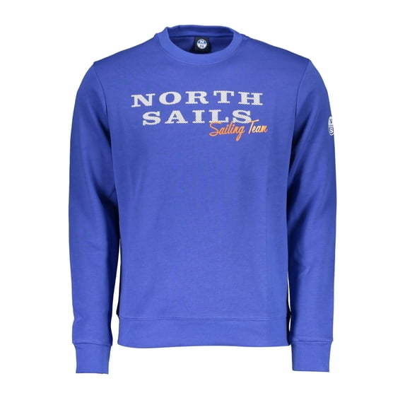 North Sails Blue Cotton Men Sweater