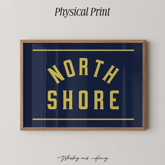 North Shore Coastal Wall Art Typography Beach Decor