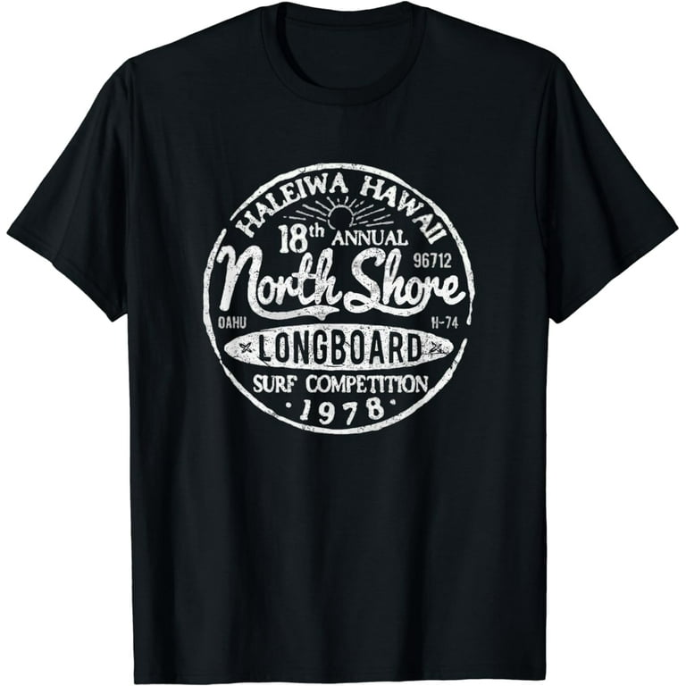 Vintage Style Long Board Surf Graphic T-Shirt Vintage Style Long Board Surf Graphic T-Shirt